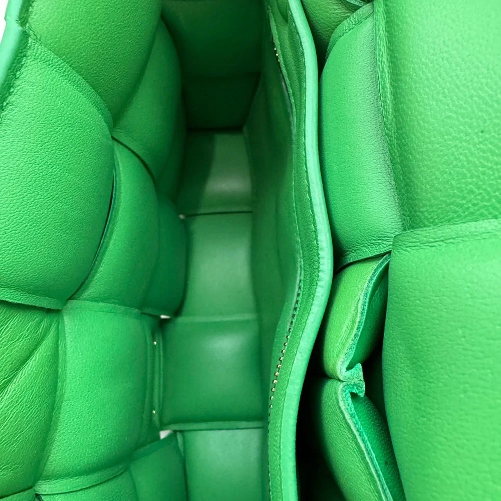 Bottega Veneta Borba Intreccio Napa: Grass green/ gold - Picture 11 of 13